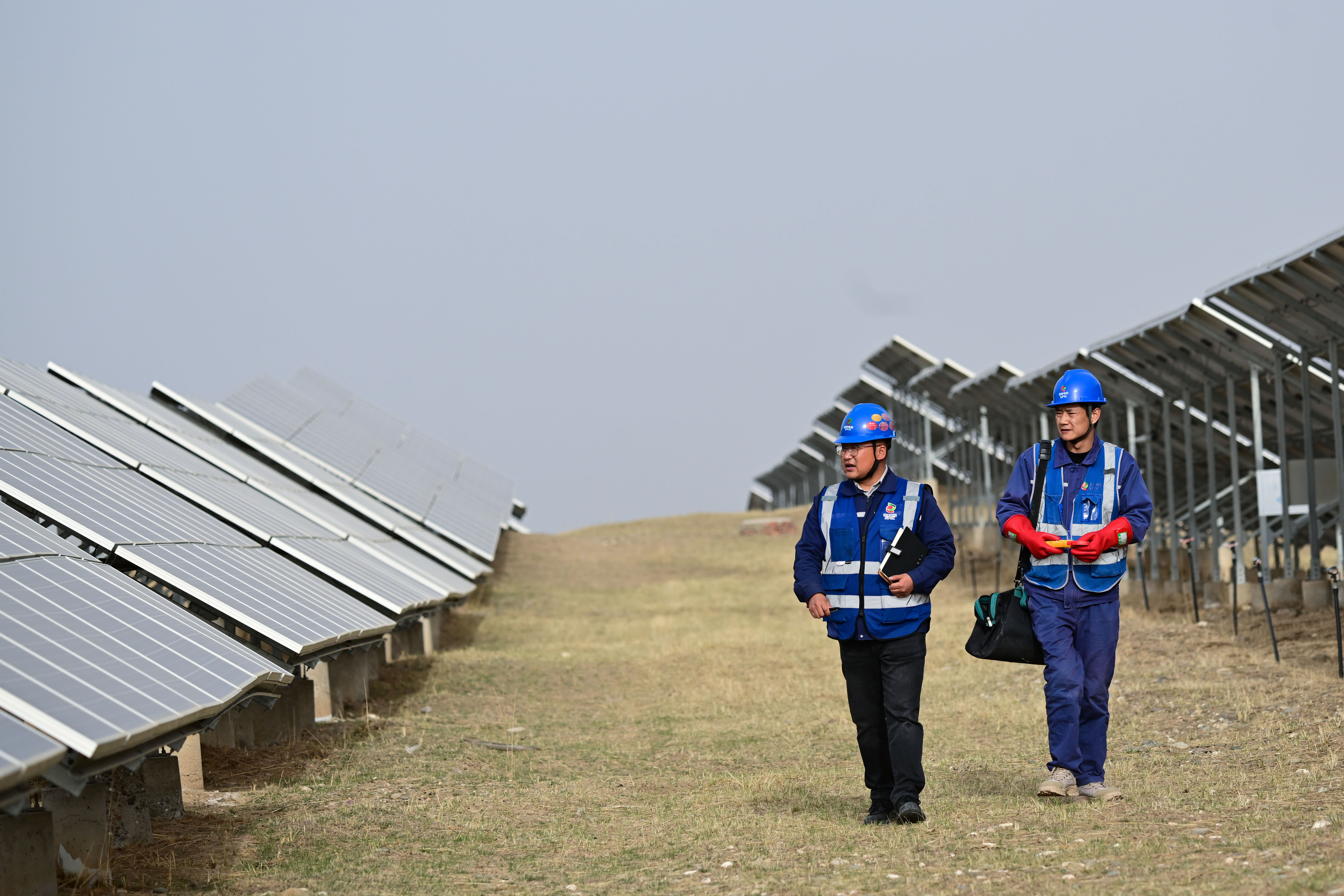 Xinhua Headlines Solar power farms